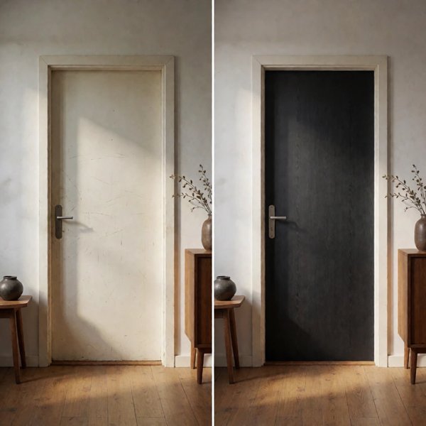 Porte — Bois Foncé